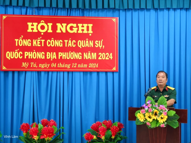 Ban Chỉ huy Quân sự huyện Tổng kết công tác Quân sự - Quốc phòng địa phương năm 2024