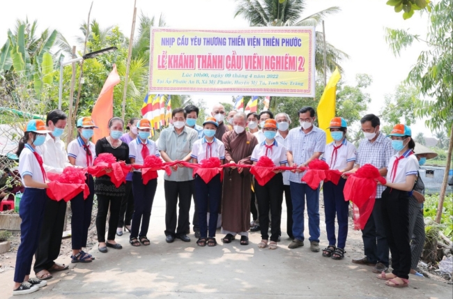 Lễ khánh thành cầu Viên Nghiêm 2, thuộc ấp Phước An B, xã Mỹ Phước