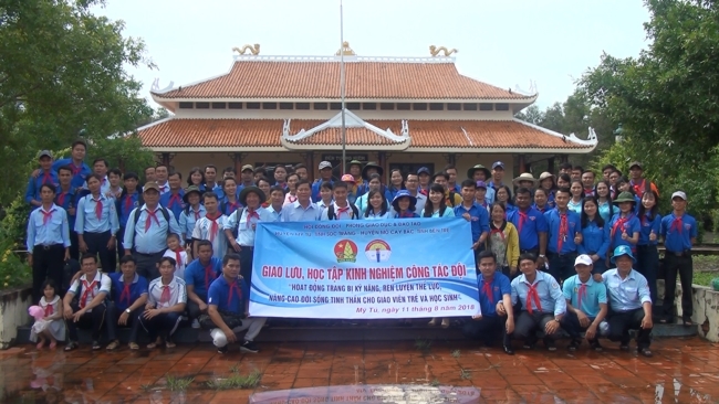 Buổi ra quân về nguồn và giao lưu kết nghĩa tại Khu căn cứ Tỉnh ủy rừng tràm Mỹ Phước