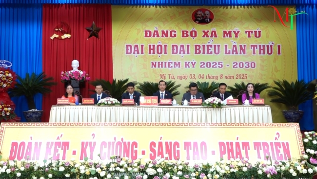 ĐẠI HỘI ĐẢNG BỘ XÃ MỸ TÚ, THÀNH PHỐ CẦN THƠ, NHIỆM KỲ 2025 - 2030