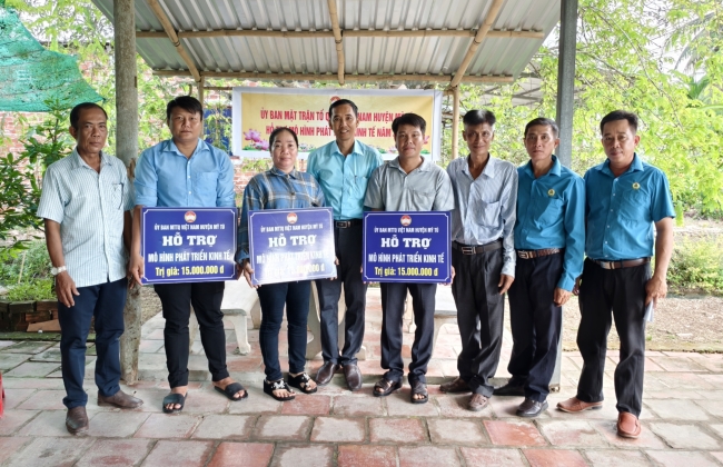 Ủy ban MTTQ Việt Nam huyện hỗ trợ mô hình phát triển kinh tế năm 2025