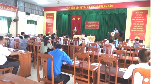 Đại Hội thành viên Hợp tác xã nông nghiệp Tân Lập xã Long Hưng nhiệm kỳ 2022-2027