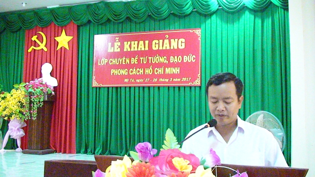 Khai giảng lớp chuyên đề học tập và làm theo tư tưởng, đạo đức, phong cách Hồ Chí Minh năm 2017.