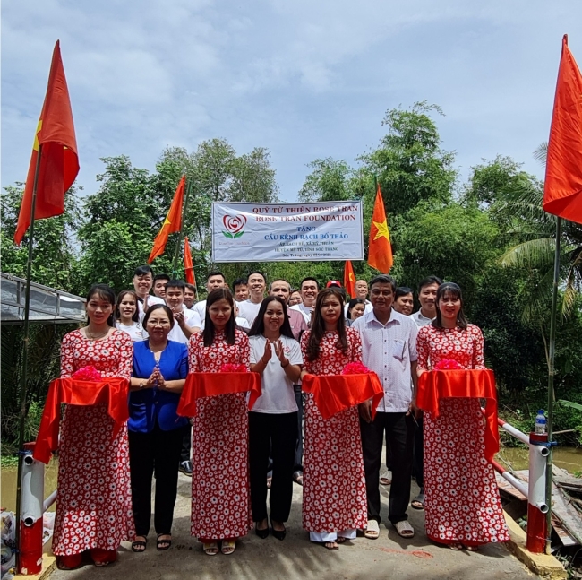 Khánh thành cầu Kênh rạch Bố Thảo xã Mỹ Thuận